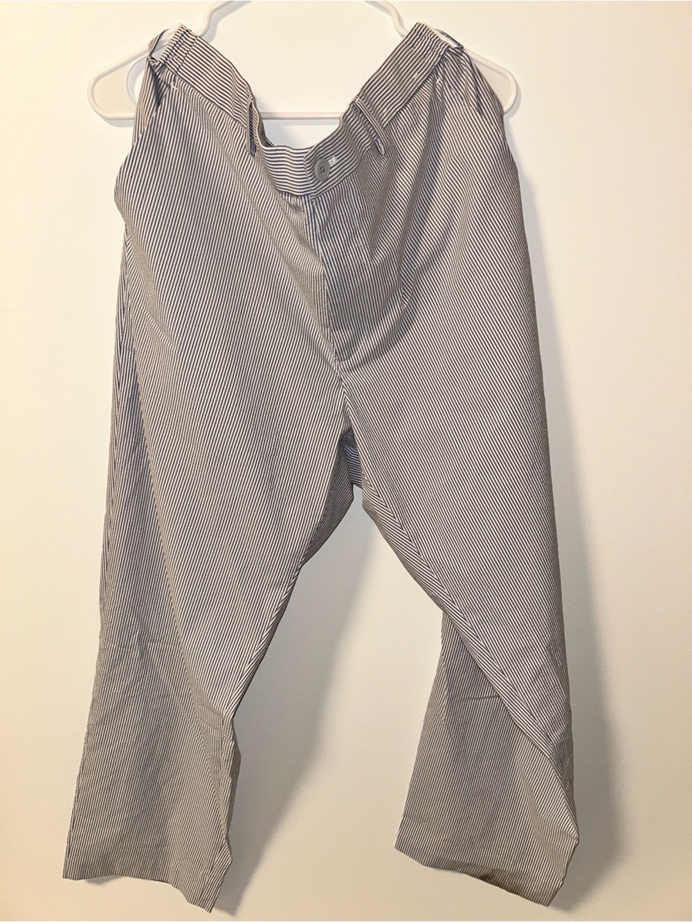 Uniqlo Men’s Gray Pinstripe Chinos